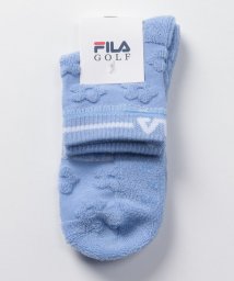 FILA GOLF(フィラゴルフ（レディース）)/【ゴルフ】TC消臭持続糸 花柄 アンクルソックス　レディース/ライトブルー