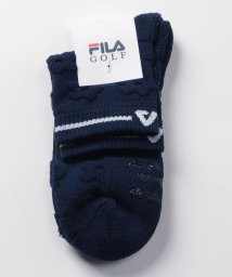 FILA GOLF(フィラゴルフ（レディース）)/【ゴルフ】TC消臭持続糸 花柄 アンクルソックス　レディース/ネイビー