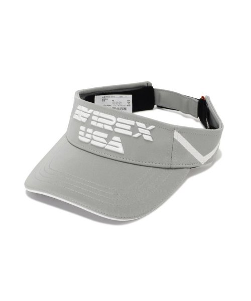 AVIREX(AVIREX)/《GOLF WEAR》AVIREX USA サンバイザー / AVIREX USA SUNVISOR / アヴィレックス/グレー