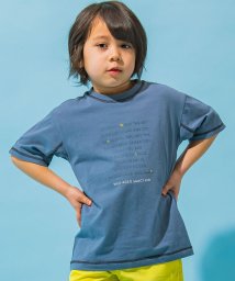 WASK(ワスク)/【速乾】ロゴプリントBIGTシャツ(100~160cm)/ブルー