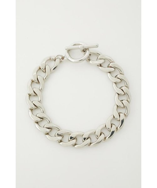 AZUL by moussy(アズールバイマウジー)/FLAT LINK CHAIN BRACELET/SLV