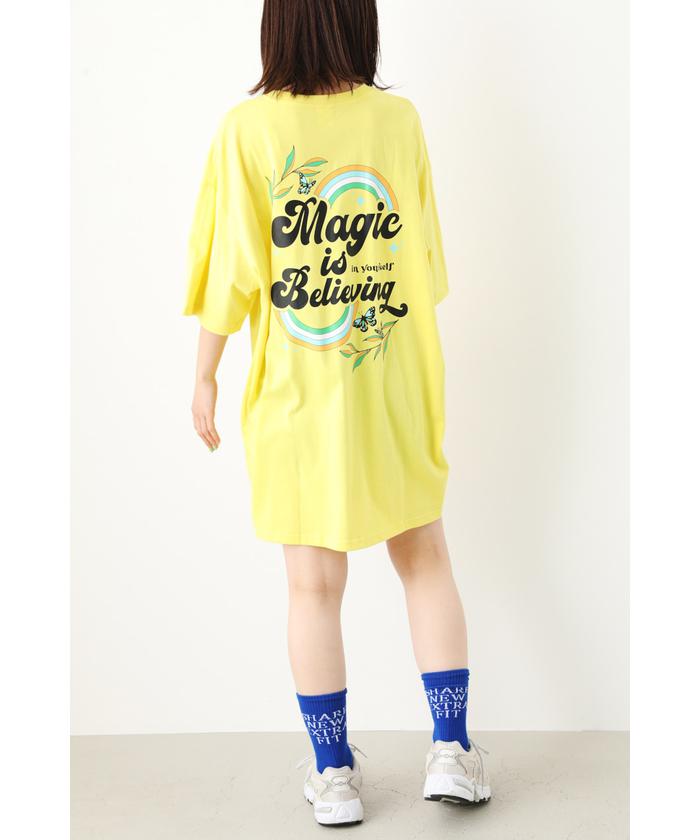 レトロMAGICロゴTシャツワンピース