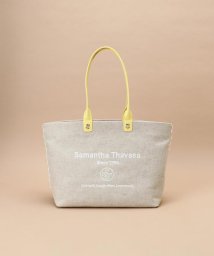 Samantha Thavasa/ロゴ刺繍リネントートバッグ 大サイズ/505304304
