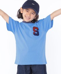 SHIPS KIDS(シップスキッズ)/【SHIPS KIDS別注】RUSSELL ATHLETIC:100～160cm / ロゴ TEE/ライトブルー