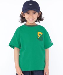 SHIPS KIDS(シップスキッズ)/【SHIPS KIDS別注】RUSSELL ATHLETIC:100～160cm / ロゴ TEE/グリーン