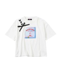 MAC HOUSE(kid's)(マックハウス（キッズ）)/RICH MIX リッチミックス レースアップTシャツ 335572124/ホワイト