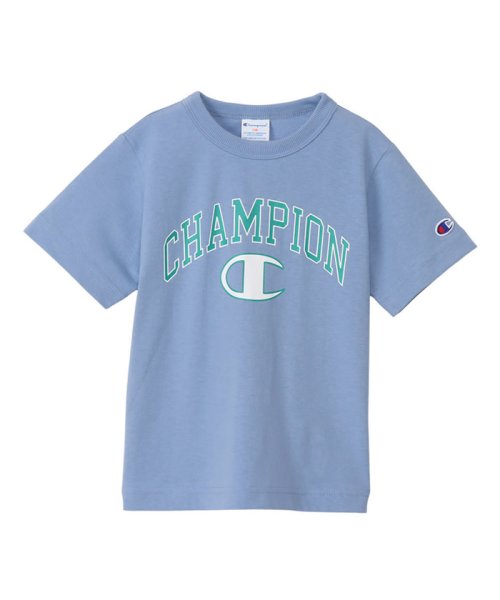 MAC HOUSE(kid's)(マックハウス（キッズ）)/Champion チャンピオン クルーネック半袖Tシャツ CK－X336/サックス