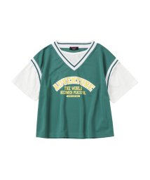 MAC HOUSE(kid's)/RICH MIX リッチミックス カレッジロゴメッシュフェイクレイヤードTシャツ 335572125/505302930