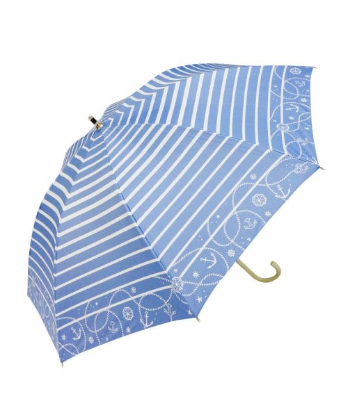 BACKYARD FAMILY(バックヤードファミリー)/晴雨兼用日傘 50cm シルバーコーティング/ブルー系2