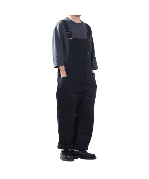 MAC HOUSE(men)(マックハウス（メンズ）)/Dickies ディッキーズ ジップオーバーオール 3178－4312/ブラック