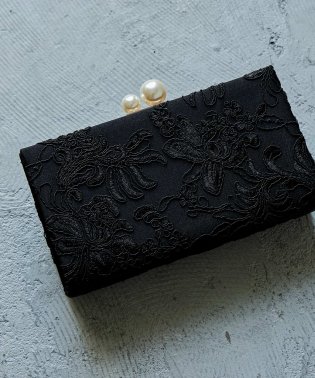 niana/パーティー パーティーバッグ ハンドバッグ 刺繍レース 花柄 パール がま口 クラッチバッグ ミニバッグ チェーン付き 2way ショルダーバッグ ドレス 結婚/505303451