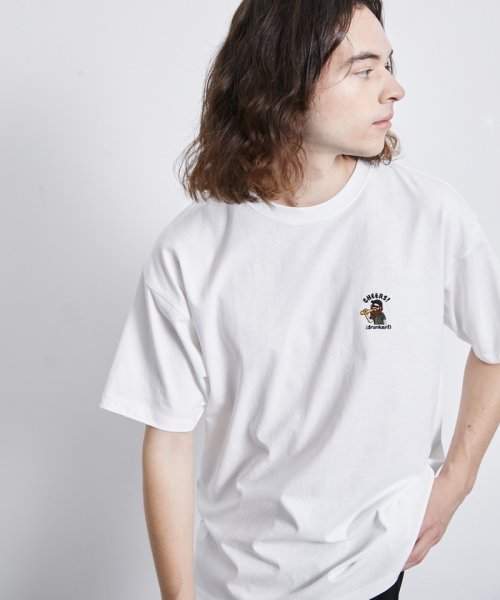 JUNRed(ジュンレッド)/サガラ刺繍ワンポイントTシャツ/ホワイト（10）