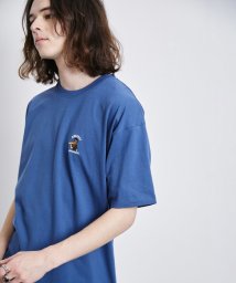 JUNRed/サガラ刺繍ワンポイントTシャツ/505305379