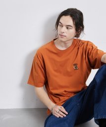 JUNRed(ジュンレッド)/サガラ刺繍ワンポイントTシャツ/オレンジ（70）