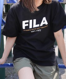 ZIP FIVE(ジップファイブ)/高密度韓国風センターロゴプリントTシャツ/ブラック