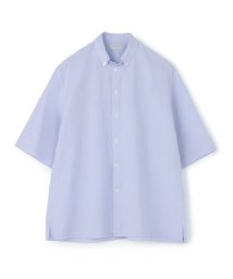 TOMORROWLAND MENS(TOMORROWLAND MENS)/160/2コットンサッカー ショートスリーブボタンダウンシャツ/62ライトブルー系