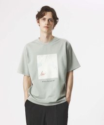 ABAHOUSE(ABAHOUSE)/【AH ABAHOUSE】アートプリント ポンチ生地 半袖Tシャツ/グレー系その他1