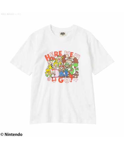 MAC HOUSE(kid's)(マックハウス（キッズ）)/スーパーマリオ プリントTシャツ 22843120/ホワイト