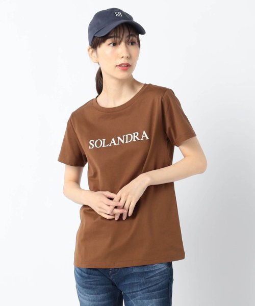 Grand PARK(グランドパーク)/ロゴ入り　ベーシックTシャツ/13ブラウン