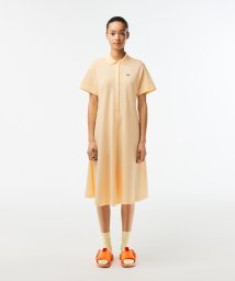 LACOSTE(ラコステ)/鹿の子地シャツワンピース /シャツドレス/アイボリー