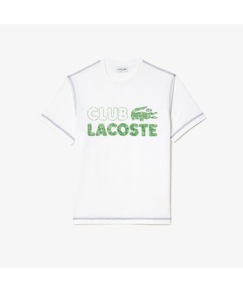 LACOSTE Mens(ラコステ　メンズ)/ヴィンテージプリントクルーネックTシャツ/ホワイト