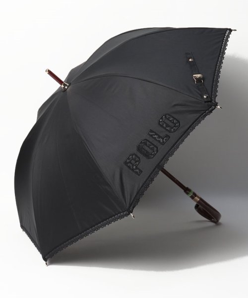 POLO RALPH LAUREN(umbrella)(ポロラルフローレン（傘）)/晴雨兼用日傘　トーションレース/ブラック
