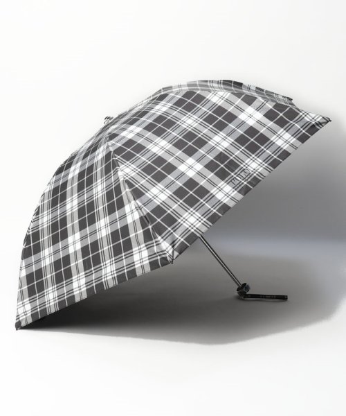 POLO RALPH LAUREN(umbrella)(ポロラルフローレン（傘）)/晴雨兼用折りたたみ日傘　チェック　POLO BEAR/ブラック