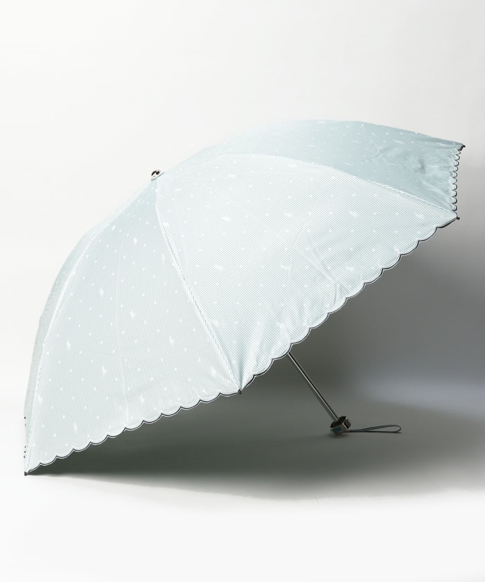 晴雨兼用折りたたみ日傘 ストライプドット(505292262) | ポロラルフ