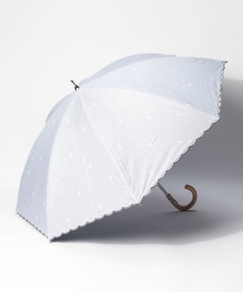 POLO RALPH LAUREN(umbrella)(ポロラルフローレン（傘）)/晴雨兼用日傘　ストライプドット/ネイビーブルー