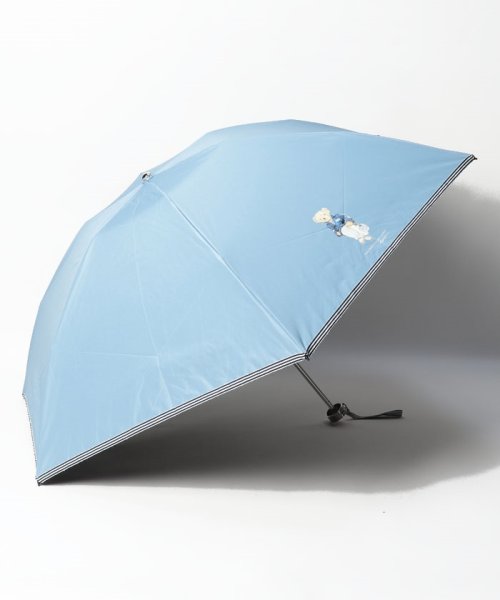 POLO RALPH LAUREN(umbrella)(ポロラルフローレン（傘）)/晴雨兼用折りたたみ日傘　POLO BEAR/サックスブルー