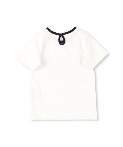 BRANSHES(ブランシェス)/【WEB限定】衿配色半袖Tシャツ/オフホワイト