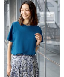 STYLE DELI(スタイルデリ)/着やすいフォルムのカラーTシャツ/ブルー