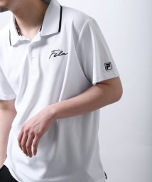 ZIP FIVE(ジップファイブ)/DRY鹿の子ライン入り半袖ポロシャツ/ホワイト