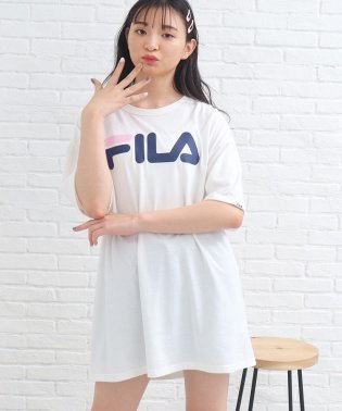 PINK-latte/【FILAコラボ】FILA×PINKLATTE バックオープンカットワンピース/505308042