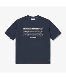 LACOSTE Mens(ラコステ　メンズ)/グラフィカルブランドネームロゴドライTシャツ/ネイビー