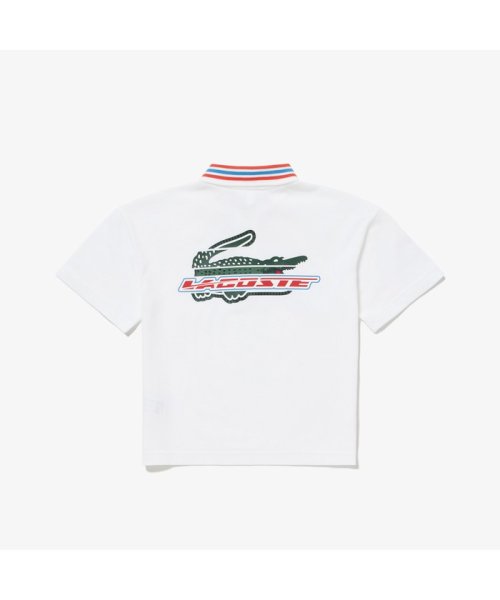 LACOSTE KIDS(ラコステ　キッズ)/BOYS アレンジグラフィックバックプリントポロシャツ/ホワイト