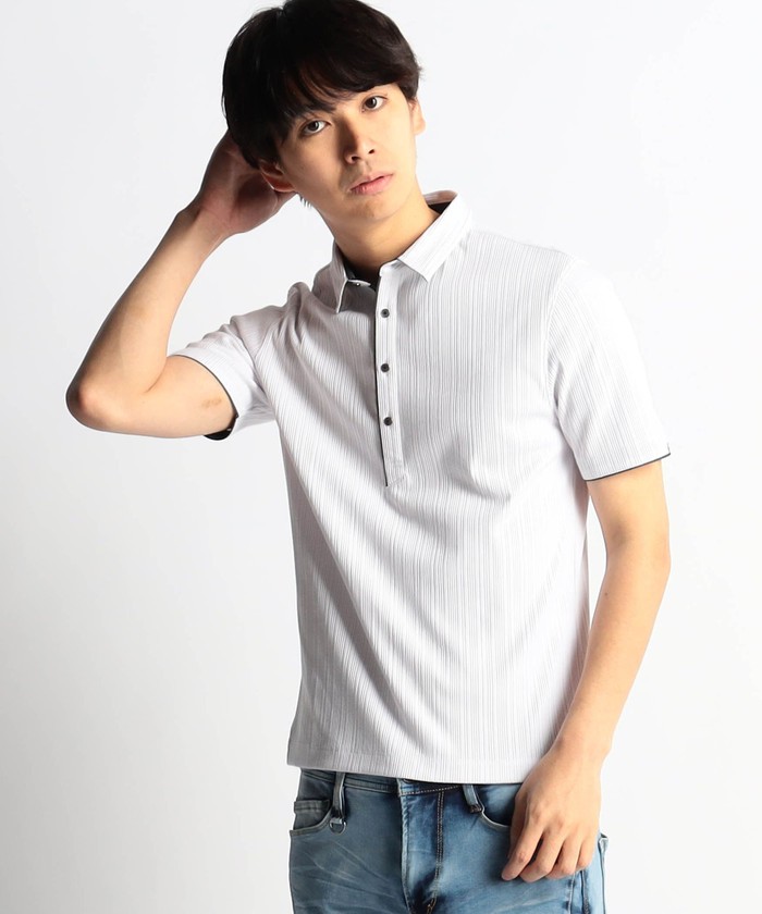 ランダムストライプポロシャツ(505263113) | ハイダウェイ ニコル