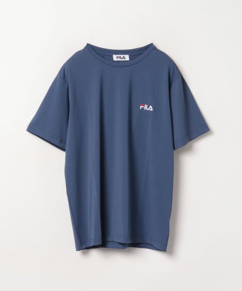 fila(men)(フィラ（メンズ）)/【ラン】接触冷感 UVカット クルーネックTシャツ メンズ/ブルー
