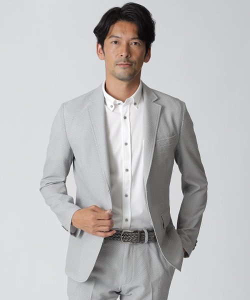 【セットアップ】サッカーストレッチジャケット テーラードジャケット FK1530189375(11840円)