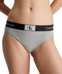 Calvin Klein(カルバンクライン)/【CALVIN KLEIN / カルバンクライン】ショーツ　フロントロゴ　フルバック アンダーウェア レディース 下着 QF7222/グレー