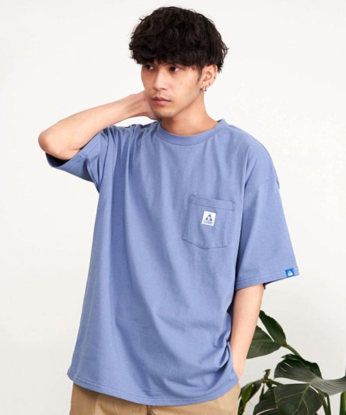 SB Select(エスビーセレクト)/GERRY ヘビーウェイトピス付きポケットTシャツ/ブルー