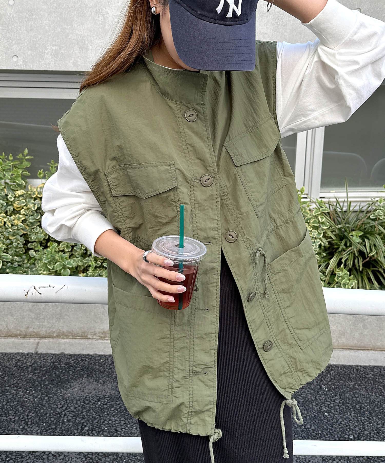 WEB限定デザイン WYM ミリタリーベスト カーキ Mサイズ 完売モデル