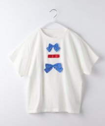 THE SHOP TK（KID）(ザ　ショップ　ティーケー（キッズ）)/【150－160】フロントモチーフTシャツ/オフホワイト（003）