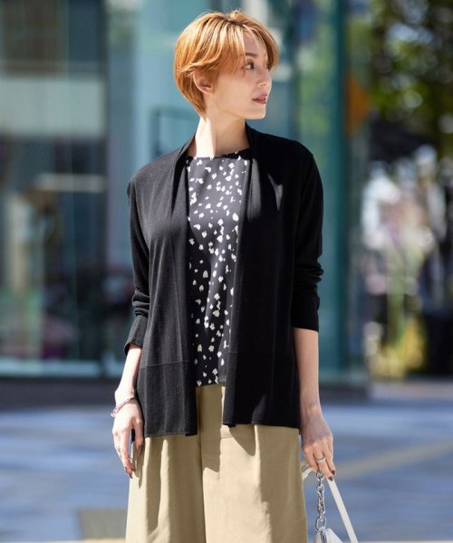 【接触冷感・洗える】PINION ショートカーディガン 