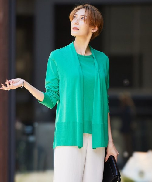 【接触冷感・洗える】PINION ショートカーディガン 