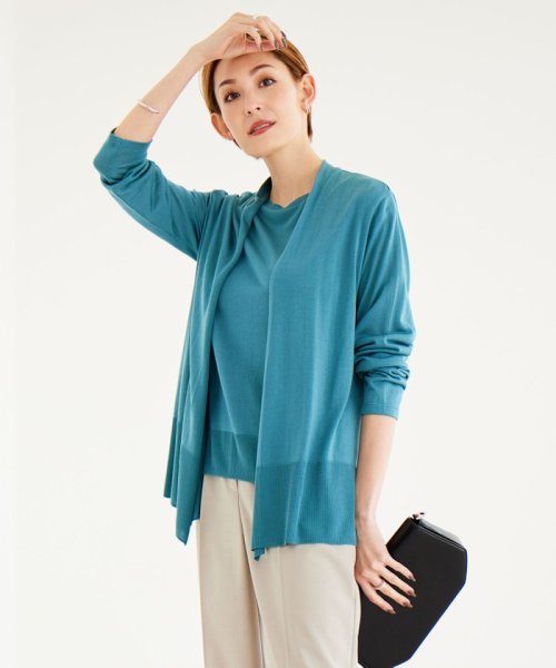 【接触冷感・洗える】PINION ショートカーディガン 