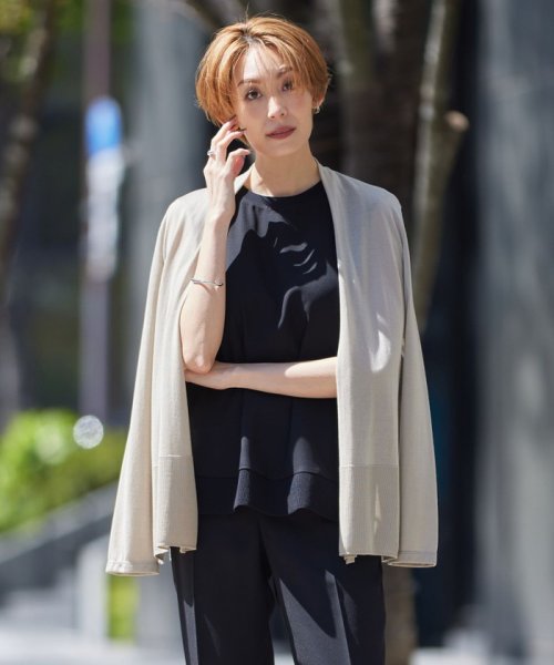 【接触冷感・洗える】PINION ショートカーディガン 