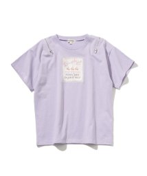 SHOO・LA・RUE(Kids) /【110－140cm】肩ジップ使いスクエアプリントTシャツ/505309685