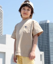 SHIPS KIDS(シップスキッズ)/【SHIPS KIDS別注】RUSSELL ATHLETIC:100～160cm /〈多機能〉TEE/ベージュ