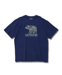 GRAND-BACK(グランバック)/【大きいサイズ】アウトドアプロダクツ/OUTDOOR PRODUCTS 綿天竺 クルーネック 半袖 メンズ Tシャツ カットソー カジュアル インナー ビジネス/ネイビー